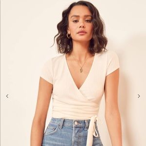 Reformation Wrap Top